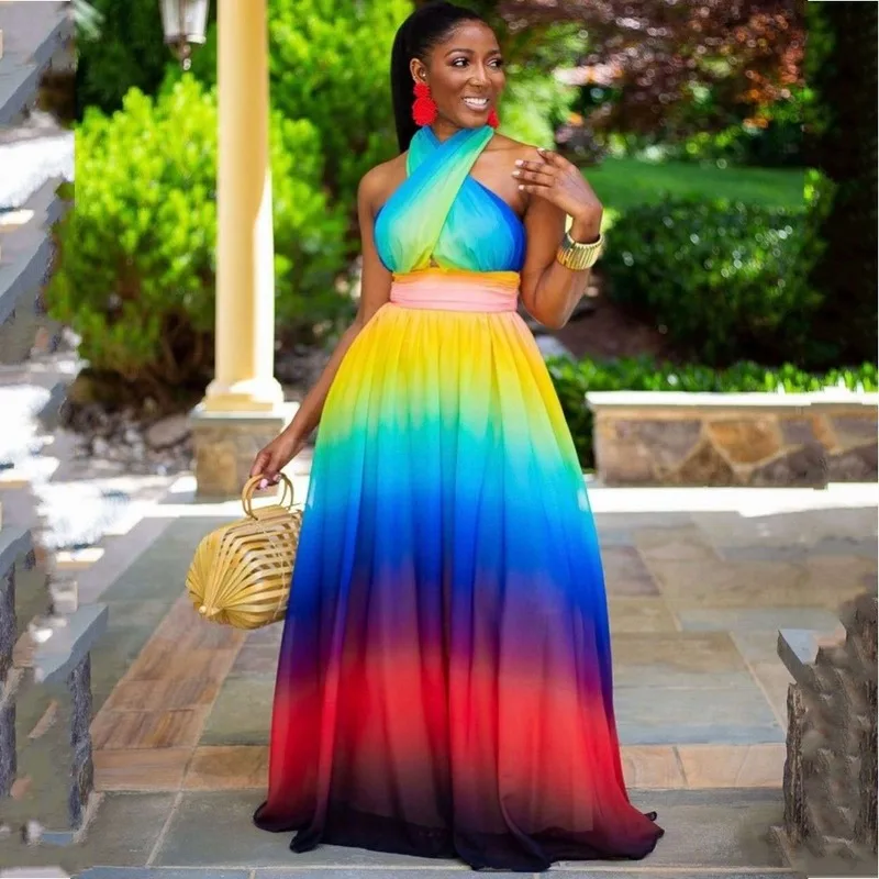 Afrikos Maxi Suknelės Moterims 2020 Dashiki Skraiste Vasaros Plius Dydis Ilga Suknelė Ponios Tradicinių Afrikos Drabužiai