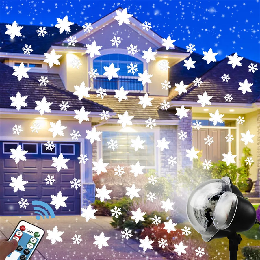 Thrisdar LED Sningant Projektoriaus Šviesos Lauko Kalėdų Snaigės Projektoriaus Lempų Prožektorius su Nuotolinio Sodo Namas Dekoras